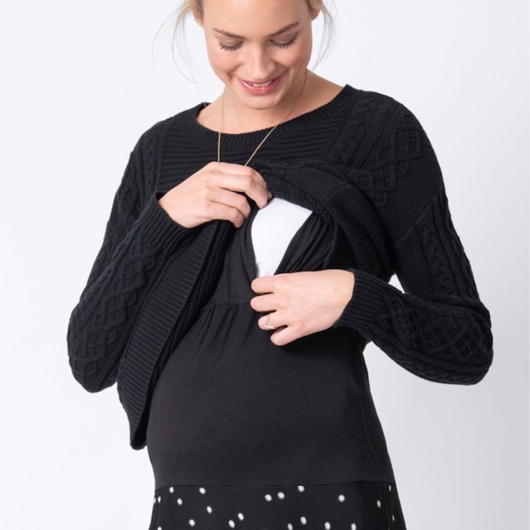 Seraphine Black Long Sleeve Dress - Picture 5 of 7